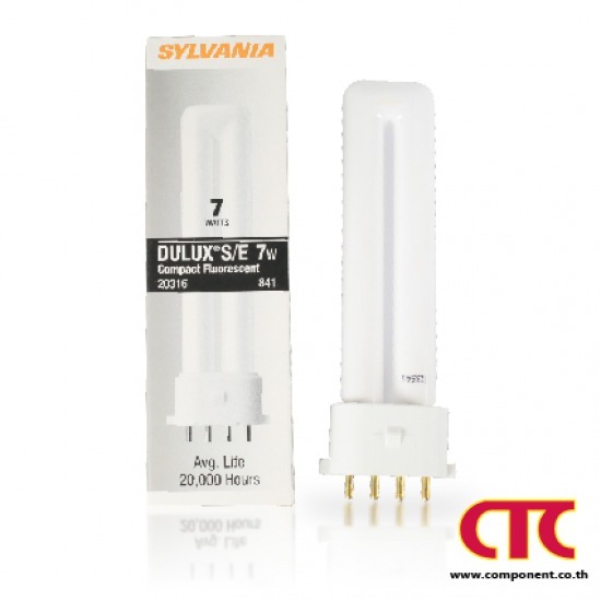หลอดไฟซีลวาเนีย SYLVANIA  20316 CF7DS E 841   DULUX Compact Fluorescent  Lamps หลอดไฟซีลวาเนีย SYLVANIA  20316 CF7DS E 841   DULUX Compact Fluorescent  Lamps